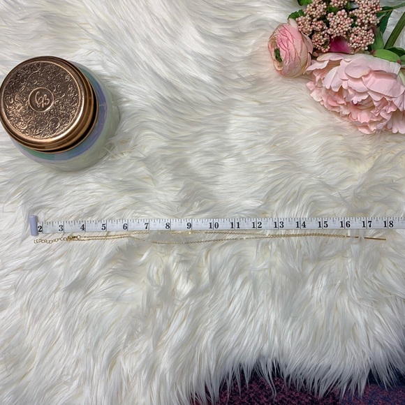 [Delicate Gold] Drop Bar Pendant Necklace - Picture 4 of 5